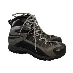 Asolo Drifter GV Evo Hiking Boot Lace Up Gore Tex Vibram Gray Suede Mens 13
